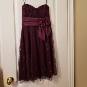 Majora purple strapless dress size medium